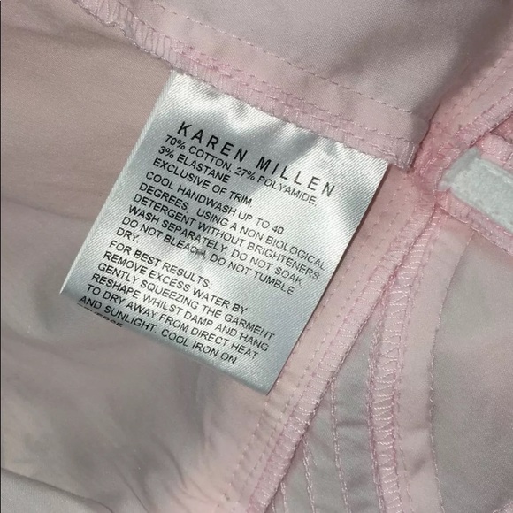 Karen Millen Pink Cotton Blouse Top - Picture 5 of 6